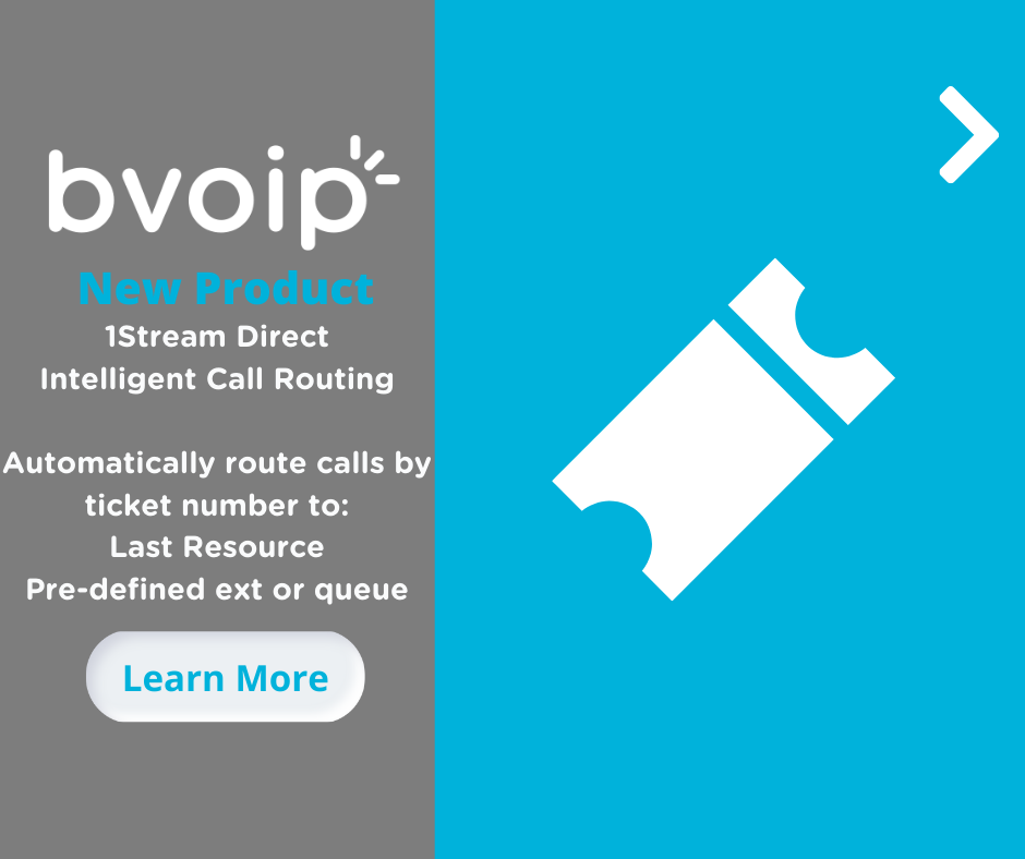 1Stream Direct Route Calls by Ticket Number