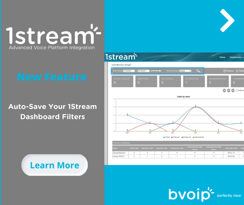 New 1Stream Feature Auto-Save Your 1Stream Dashboard Filters