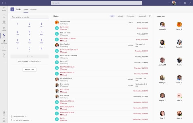 Team new layout