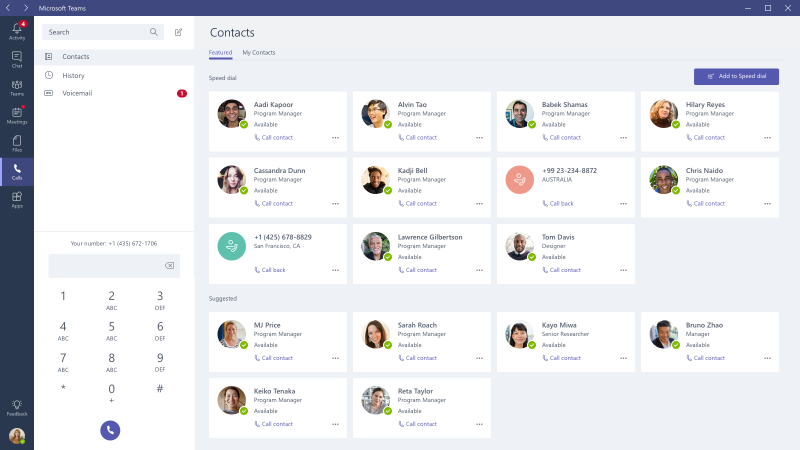 microsoft teams voice